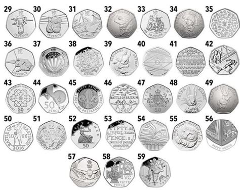 Royal Mints Most Rare And Valuable 50p Coins In Circulation Revealed