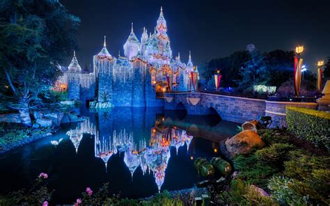 Download Wallpapers Disneyland Sleeping Beauty Castle Anaheim Usa