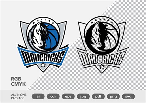 Dallas Mavericks Logo Ai Cdr Eps Pdf Png  Svg Etsy