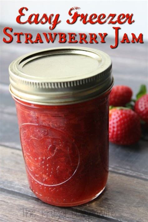 Frugal Recipe Easy Strawberry Freezer Jam The Frugal Navy Wife