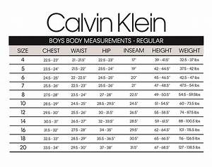 Calvin Klein Men 39 S Size Chart