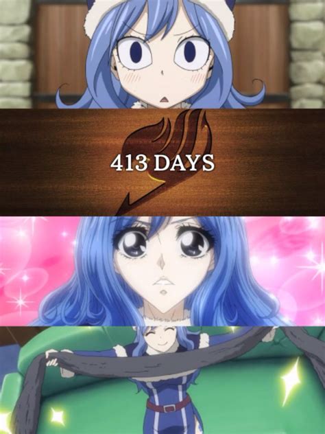 Look How Adorable Juvia Looks So Excited For 413 Days To Come Out