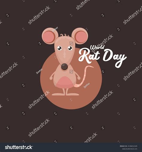 World Rat Day Banner Vector Cartoon Stock Vector Royalty Free