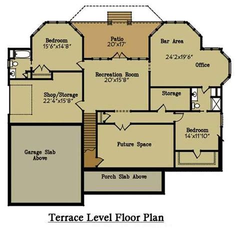 Brick Lake House Plan Open Living Floor Architecture Plans 100212