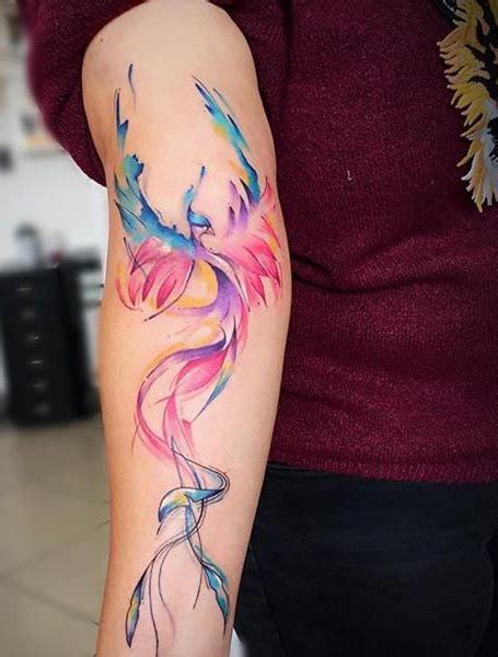 Top 128 Watercolor Phoenix Tattoo