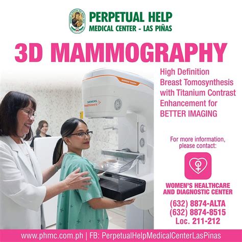 New 3d Mammogram Tomosynthesis Machine Perpetual Help Medical Center