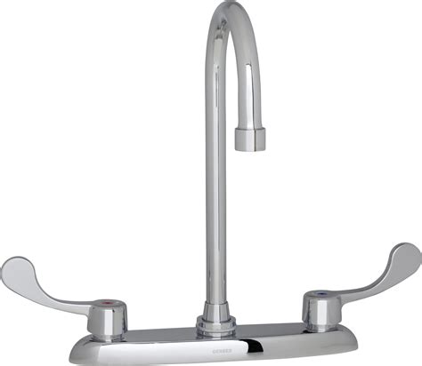 Shop for handle kitchen faucet online at target. Commercial Two Handle 3 Hole Installation Kitchen Faucet ...