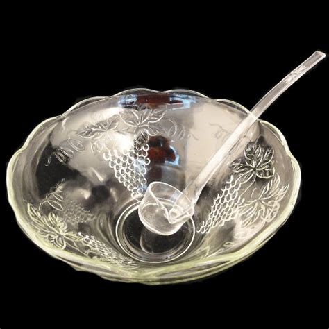 Bohemian Crystal Punch Bowl With 12 Cups And Ladle