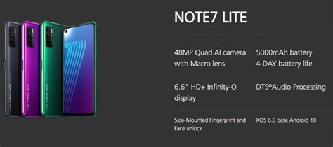 You can buy the infinix & other smartphones in nigeria Infinix Note 7 and Note 7 Lite bring days of battery life ...