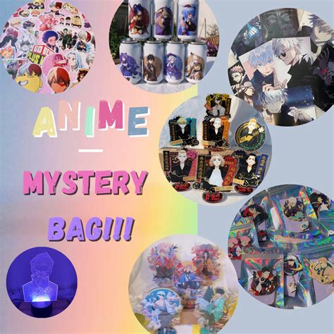 Anime Mystery Box Anime Surprise Boxes Random Anime Items Etsy
