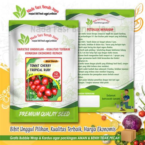 Jual Benih Sayur Tomat Chery Tropical 12 Biji Bibit Tanaman Sayuran