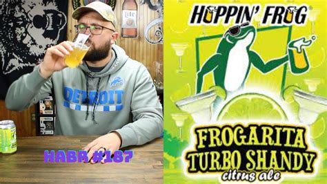 Hoppin Frog Brewing Co Frogarita Turbo Shandy Citrus Ale Craft