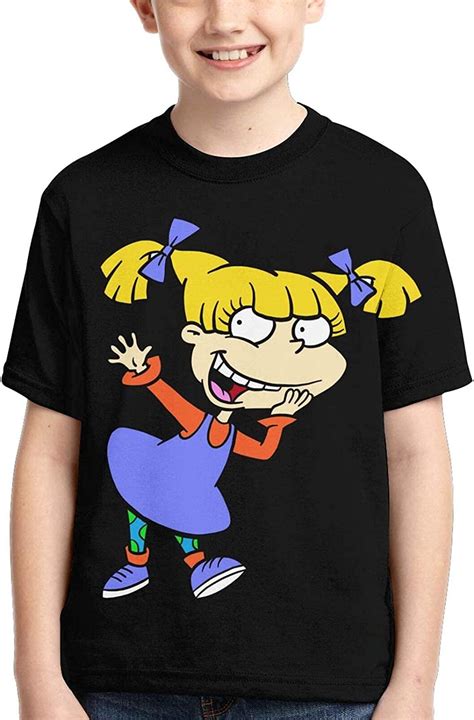 Hdadwy Rugrats Angelica Pickles Cozy Short Sleeve Graphic T Shirt