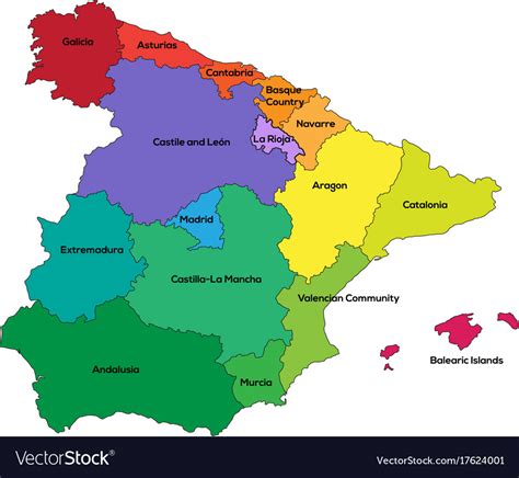 Map Showing Regions Of Spain Map Of Spain Andalucia