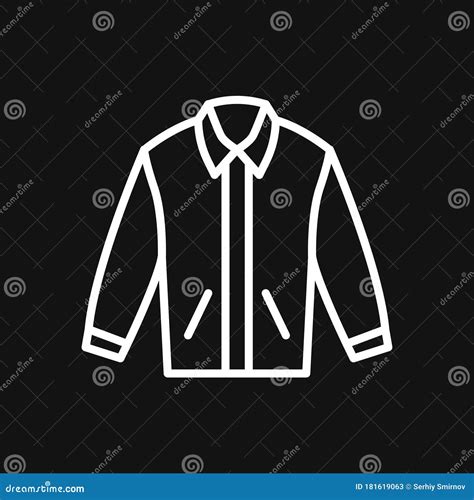 Jacket Icon Vector Clothes Icon On Background Stock Illustration