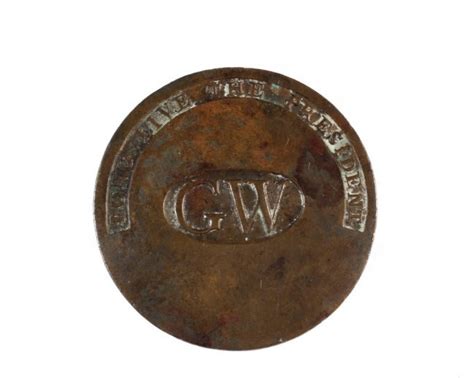 George Washington Inaugural Button Rare Original 1789 Lot 883