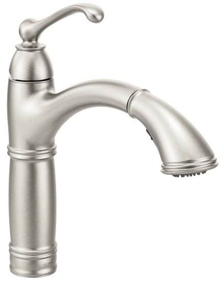 Not sure what faucet to choose? Moen S73709 Single Handle Kitchen Pull Out Faucet with 2 ...