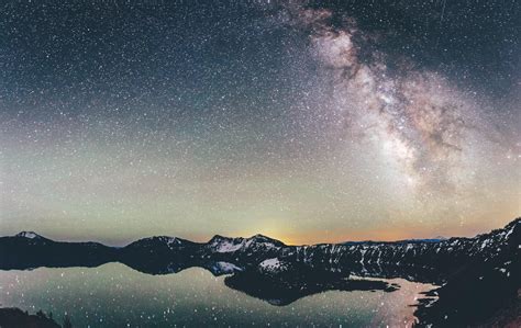 Michaelpocketlist Watched The Milky Way Rise Over Crater Lake Oregon
