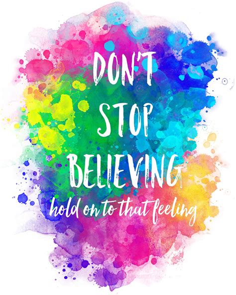 don’t stop believing | Glee, Kitap, Motivasyon