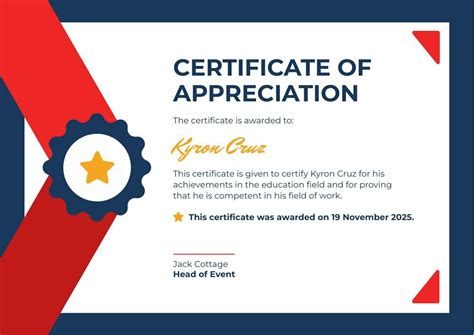 Free Vector Modern Certificate Of Appreciation Templa Vrogue Co