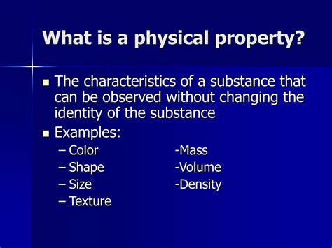 Ppt Physical Properties And Changes Of Matter Powerpoint Presentation