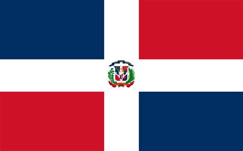 The Official Flag Of The Dominican