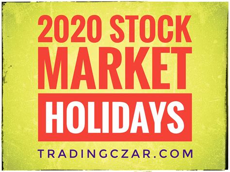 Stock Market Holidays In 2020 Stockoc
