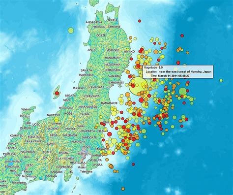 The 2011 Tōhoku Earthquake And Tsunami Japan 11 March 2011