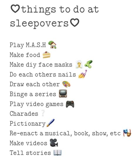 Fun Things To Do At Sleepovers In Sleepover Fun Sleepover Ideas Sleepover Things To Do