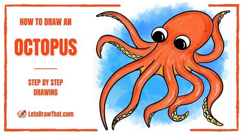 how to draw an octopus an easy octopus drawing youtube