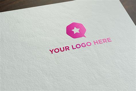 Free 9 Psd Paper Logo Mockups In Psd Indesign Ai