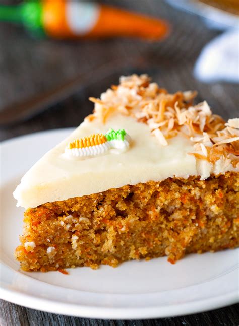 Moist Carrot Cake With Cream Cheese Frosting