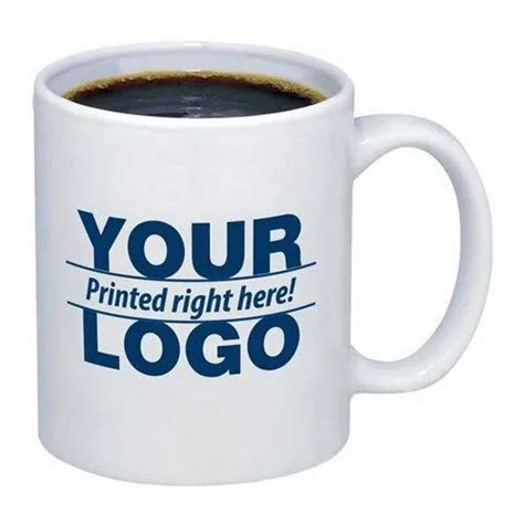 White Ceramic Sublimation Printed Coffee Mugs For Office Sizedimension 12oz At Rs 50piece