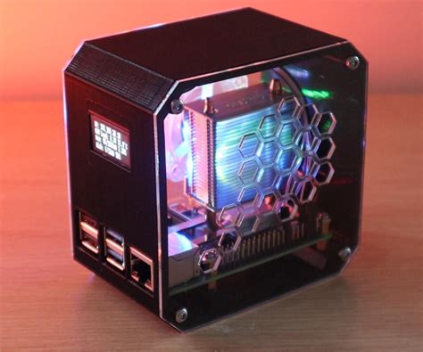 Diy Raspberry Pi Desktop Case With Stats Display 9 Steps With