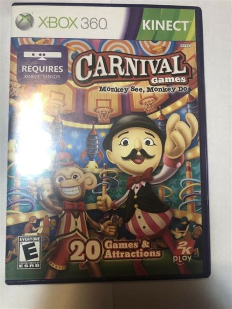 Carnival Games Monkey See Monkey Do Microsoft Xbox 360 2011 For