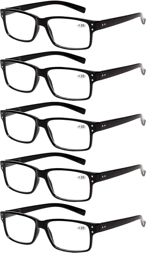 Buy Reading Glasses 5 Pairs Quality Readers Spring Hinge Glasses For Reading For Men And Women