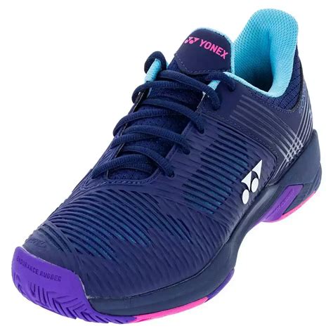 Yonex Womens Sonicage 2 Tennis Shoes Navy And Blue Purple Store