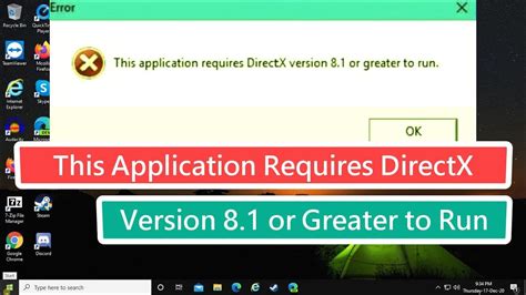 This Application Requires Directx Version 8 1 Or Greater To Run Fix