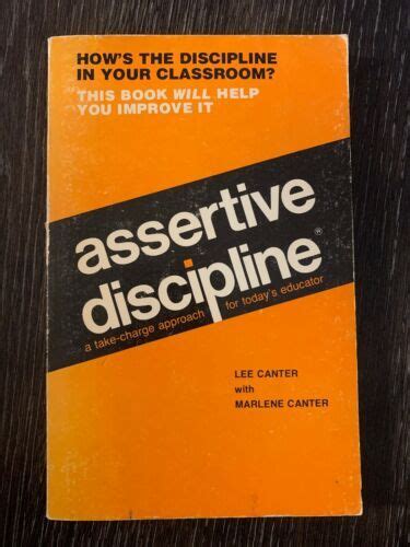 Assertive Discipline By Lee Canter Paperback Copyright 1976 Decent