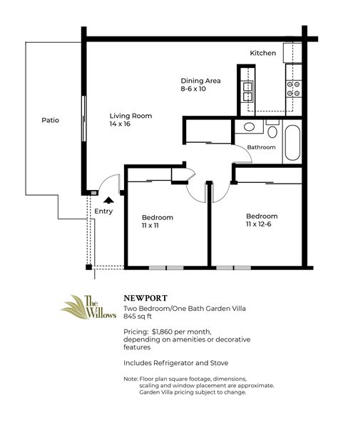 Garden Villa Floor Plans — The Willows Community