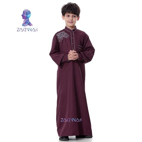 Middle East Teenage Boy Robe Clothes Plus Size Muslim Arab Boys Robe