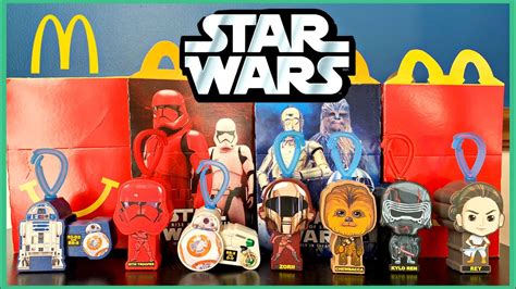 2019 Mcdonalds Star Wars Happy Meal Toys The Rise Of Skywalker Youtube