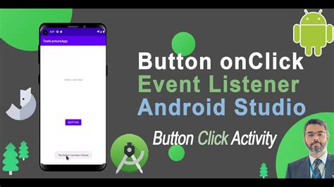 How To Use Onclick Event Listener On A Button In Android Studio