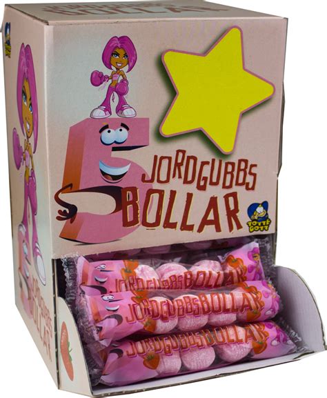 5-pack Jordgubbsbollar - display - Grahns konfektyr
