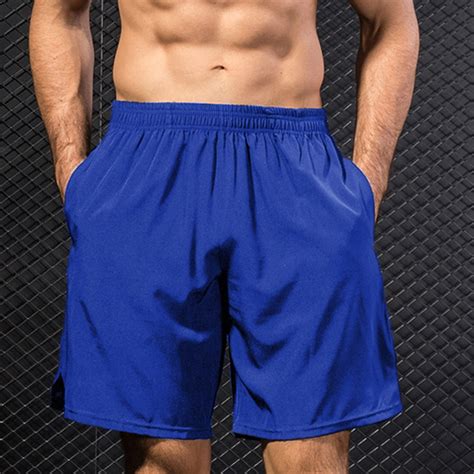 anself men sport shorts fitness running sport wear elastic waist hot workout shorts gym