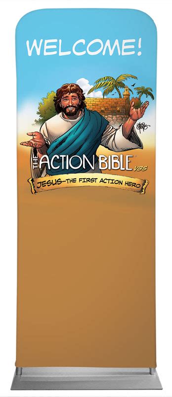 The Action Bible Vbs Welcome Banner Church Banners Outreach Marketing