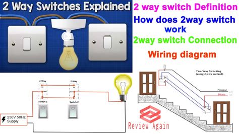 Two Way Switching Explained How To Wire 2 Way Light Switch And Working