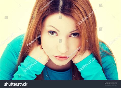 Sad Depressed Woman Portrait Stock Photo 197330858 Shutterstock