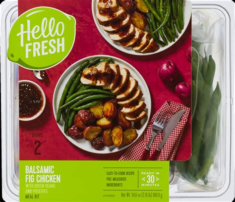 Hello Fresh Hello Fresh Meal Kit Balsamic Fig Chicken 346 Oz