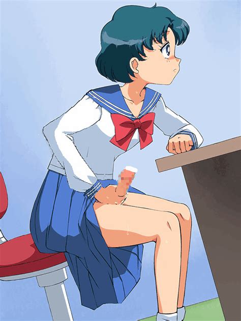 Amedama Akihito Mizuno Ami Bishoujo Senshi Sailor Moon Animated Animated Gif Girl Blue